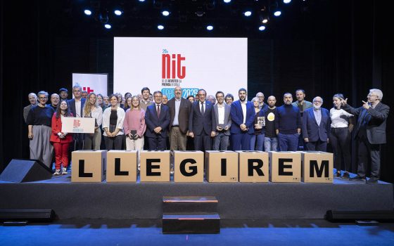 25a Nit de les Revistes i la Premsa en Català al Teatre l'Aliança del Poblenou.
05.11.2025, Barcelona
foto: Jordi Play per a APPEC