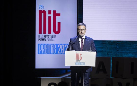 25a Nit de les Revistes i la Premsa en Català al Teatre l'Aliança del Poblenou.
05.11.2025, Barcelona
foto: Jordi Play per a APPEC