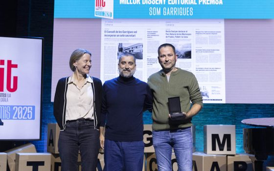 25a Nit de les Revistes i la Premsa en Català al Teatre l'Aliança del Poblenou.
05.11.2025, Barcelona
foto: Jordi Play per a APPEC