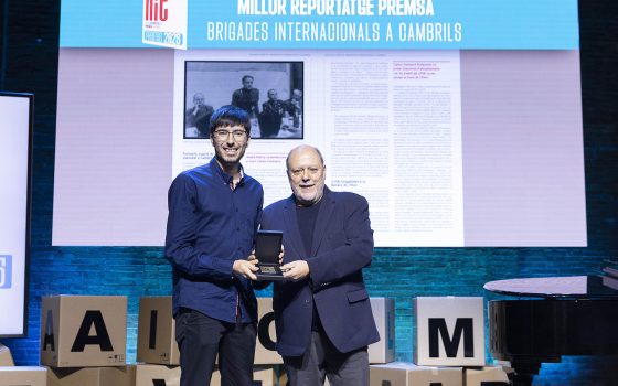 25a Nit de les Revistes i la Premsa en Català al Teatre l'Aliança del Poblenou.
05.11.2025, Barcelona
foto: Jordi Play per a APPEC