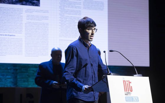 25a Nit de les Revistes i la Premsa en Català al Teatre l'Aliança del Poblenou.
05.11.2025, Barcelona
foto: Jordi Play per a APPEC