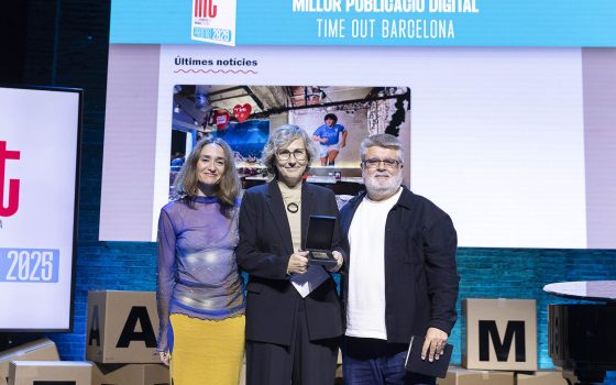 25a Nit de les Revistes i la Premsa en Català al Teatre l'Aliança del Poblenou.
05.11.2025, Barcelona
foto: Jordi Play per a APPEC