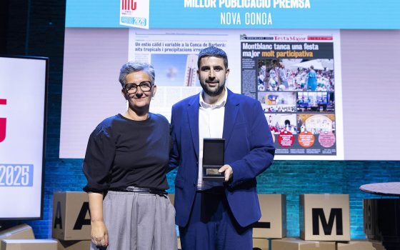 25a Nit de les Revistes i la Premsa en Català al Teatre l'Aliança del Poblenou.
05.11.2025, Barcelona
foto: Jordi Play per a APPEC