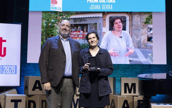 25a Nit de les Revistes i la Premsa en Català al Teatre l'Aliança del Poblenou.
05.11.2025, Barcelona
foto: Jordi Play per a APPEC