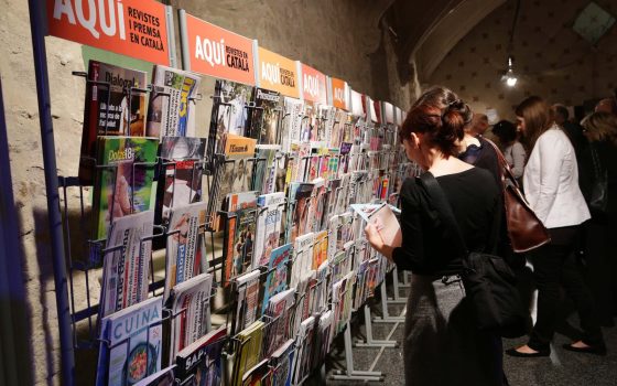21.05.2014, BarcelonaNit de les Revistes i Premsa en Català al Convent dels Àngels.foto: APPEC / Jordi Play