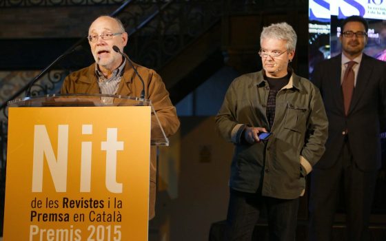 27.05.2015, BarcelonaNit de les Revistes i la Premsa en Català. Premis 2015.foto:  APPEC / Jordi Play