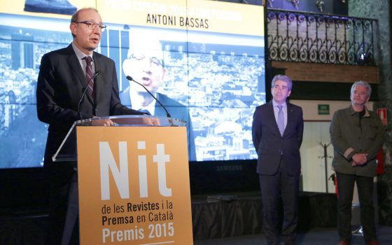 27.05.2015, BarcelonaNit de les Revistes i la Premsa en Català. Premis 2015.foto:  APPEC / Jordi Play
