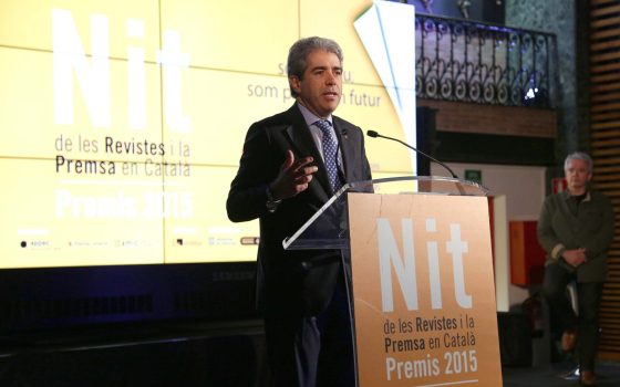27.05.2015, BarcelonaNit de les Revistes i la Premsa en Català. Premis 2015.foto:  APPEC / Jordi Play