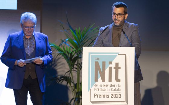 30.11.2023, Barcelona23a Nit de les Revistes i la Premsa en Català. Premis 2023.foto: Jordi Play/APPEC