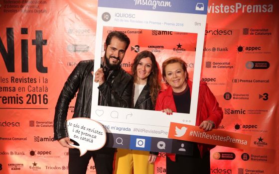 04.05.2016, BarcelonaNit de les Revistes i Premsa en Català. Premis 2016foto: Jordi Play