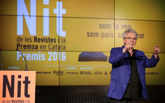 04.05.2016, BarcelonaNit de les Revistes i Premsa en Català. Premis 2016foto: Jordi Play