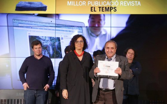 04.05.2016, BarcelonaNit de les Revistes i Premsa en Català. Premis 2016foto: Jordi Play